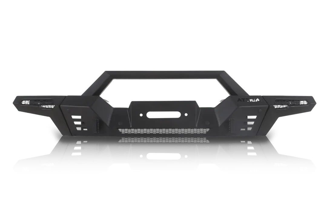 Attica 4X4 Frontier Series Front Bumper For 2019-2025 Jeep Wrangler Jl & Gladiator Jt - Recon Recovery 2