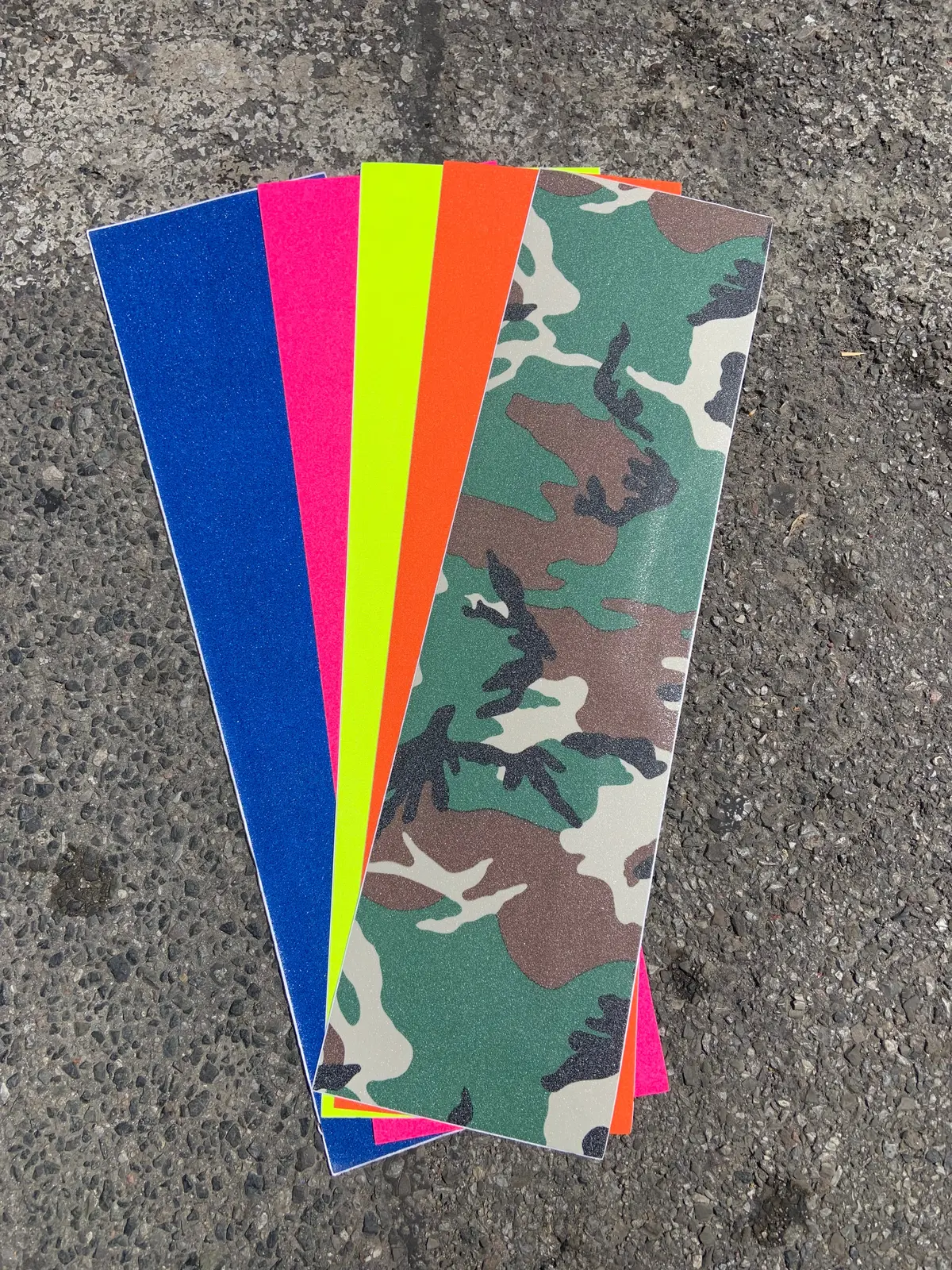 Colored Griptape Sheets – Customizable Skateboard Deck Traction Surfaces