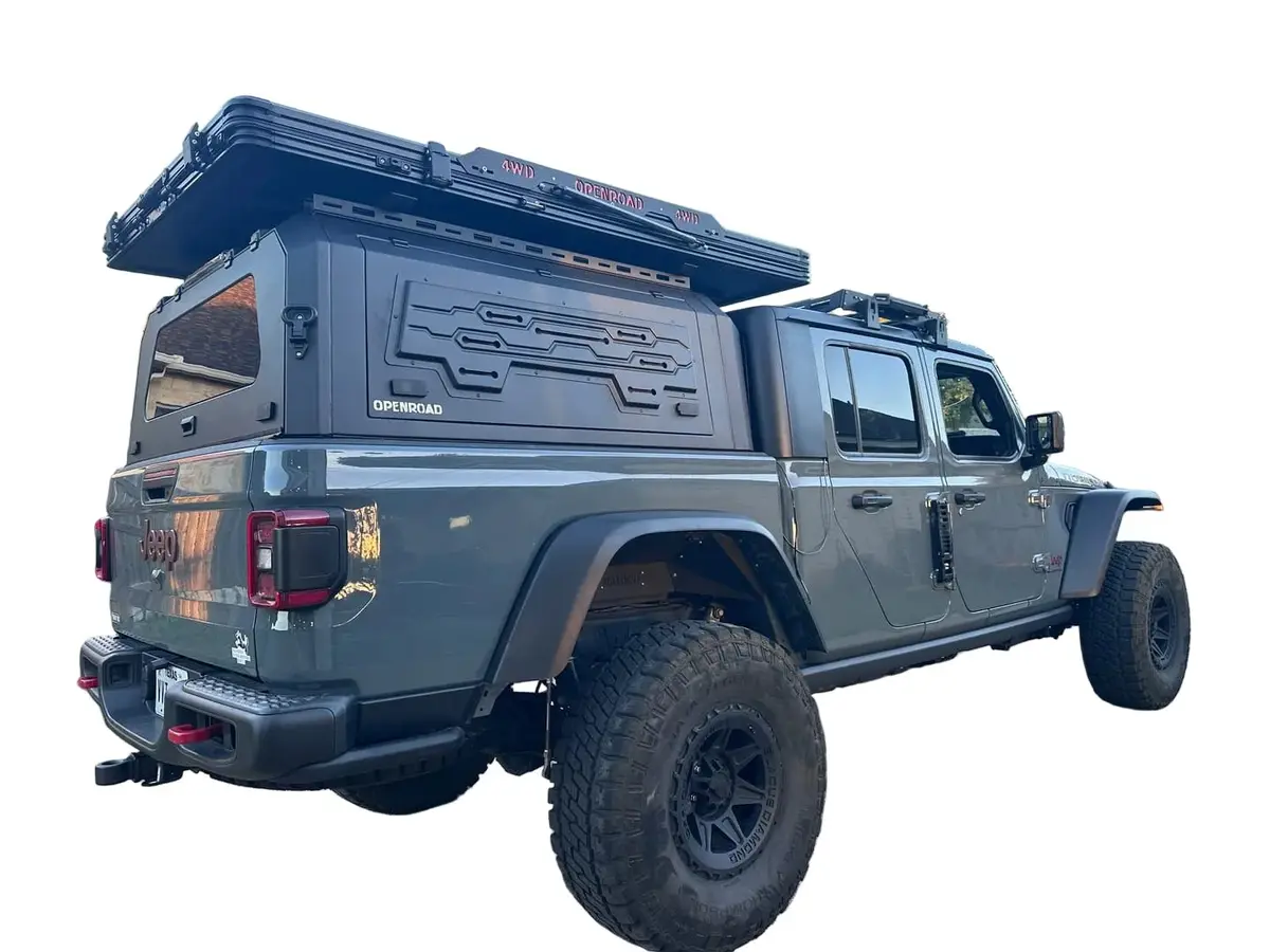 Openroad Aluminum Light Weight Modular Truck Cap For 2019-2026 Jeep Gladiator Jt 1