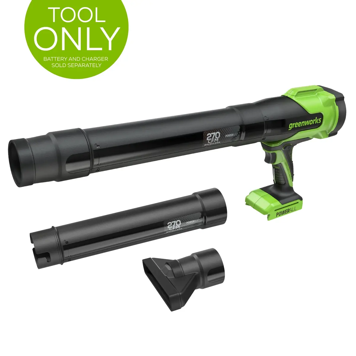24V 270 Cfm Cordless Battery Brushless Blower (Tool Only) 1
