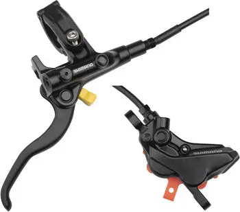 Shimano Deore Bl-M4100/Br-Mt420 Disc Brake And Lever - Rear, Hydraulic, Resin Pads, Gray 1