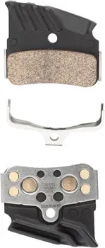 Shimano N04c-Mf Disc Brake Pads And Springs - Metal Compound, Finned Alloy And Stainless Steel Back Plate, One Pair 1