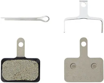 Shimano B05s-Rx Disc Brake Pad And Spring - Resin Compound, Stainless Steel Back Plate 1