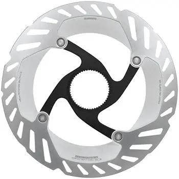 Shimano Grx Rt-Cl800 S Disc Brake Rotor With Lockring - 160Mm, Centerlock, Silver 1