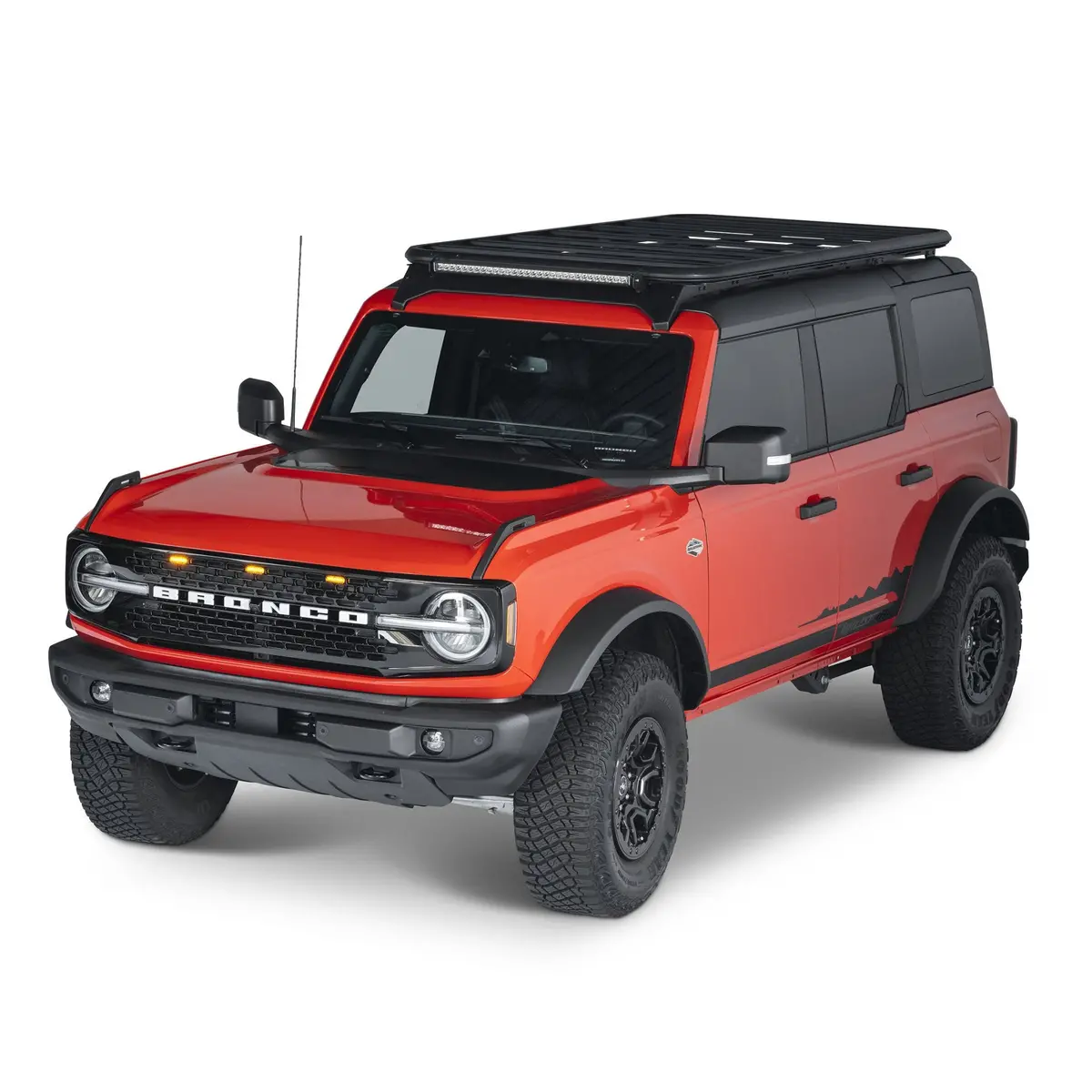 Smittybilt Defender Series Roof Rack Platform Kit For 2021+ Ford Bronco 1
