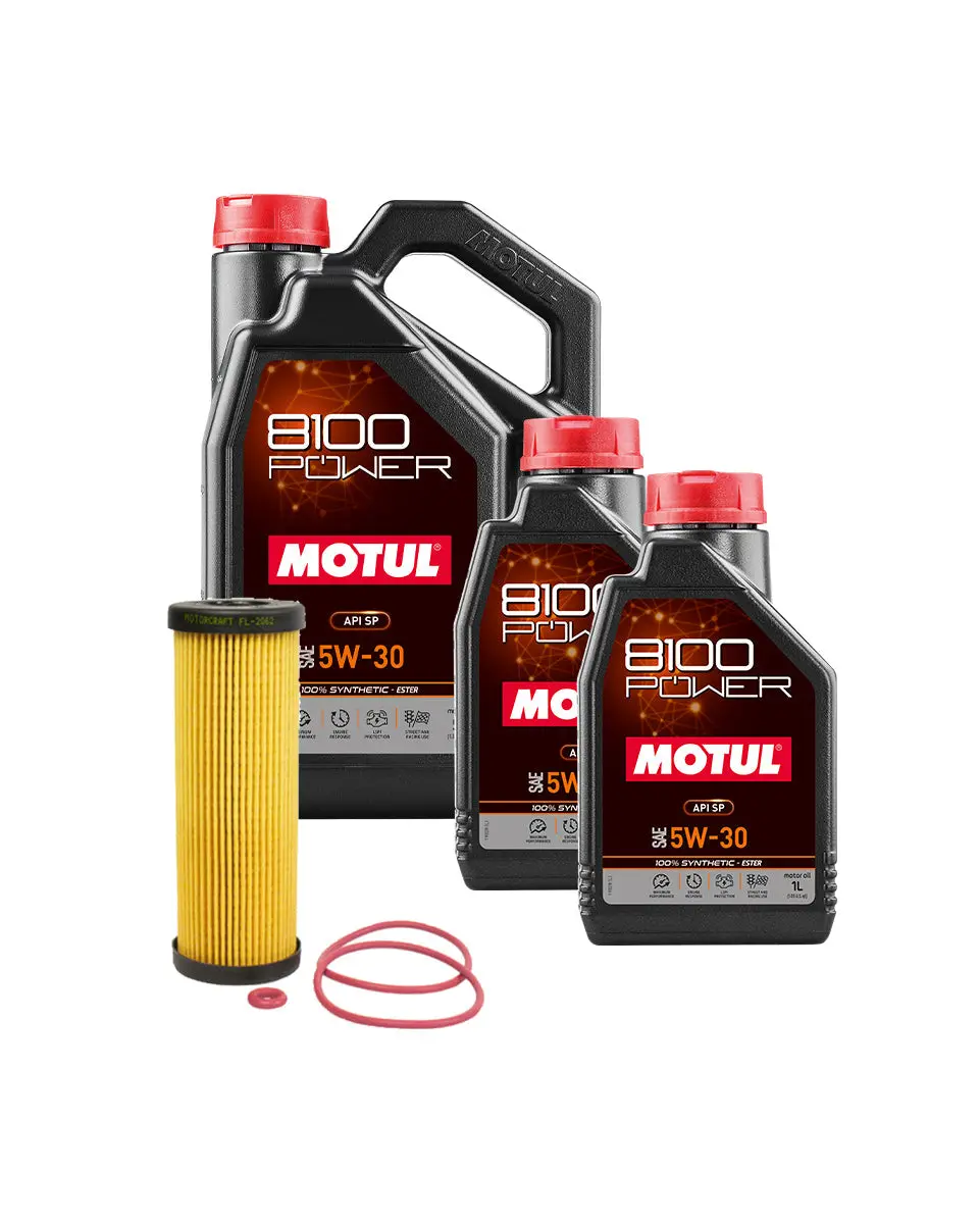 Motul 8100 Power Full Synthetic Oil Change Kit - Ford Bronco - 2.7L Ecoboost 1