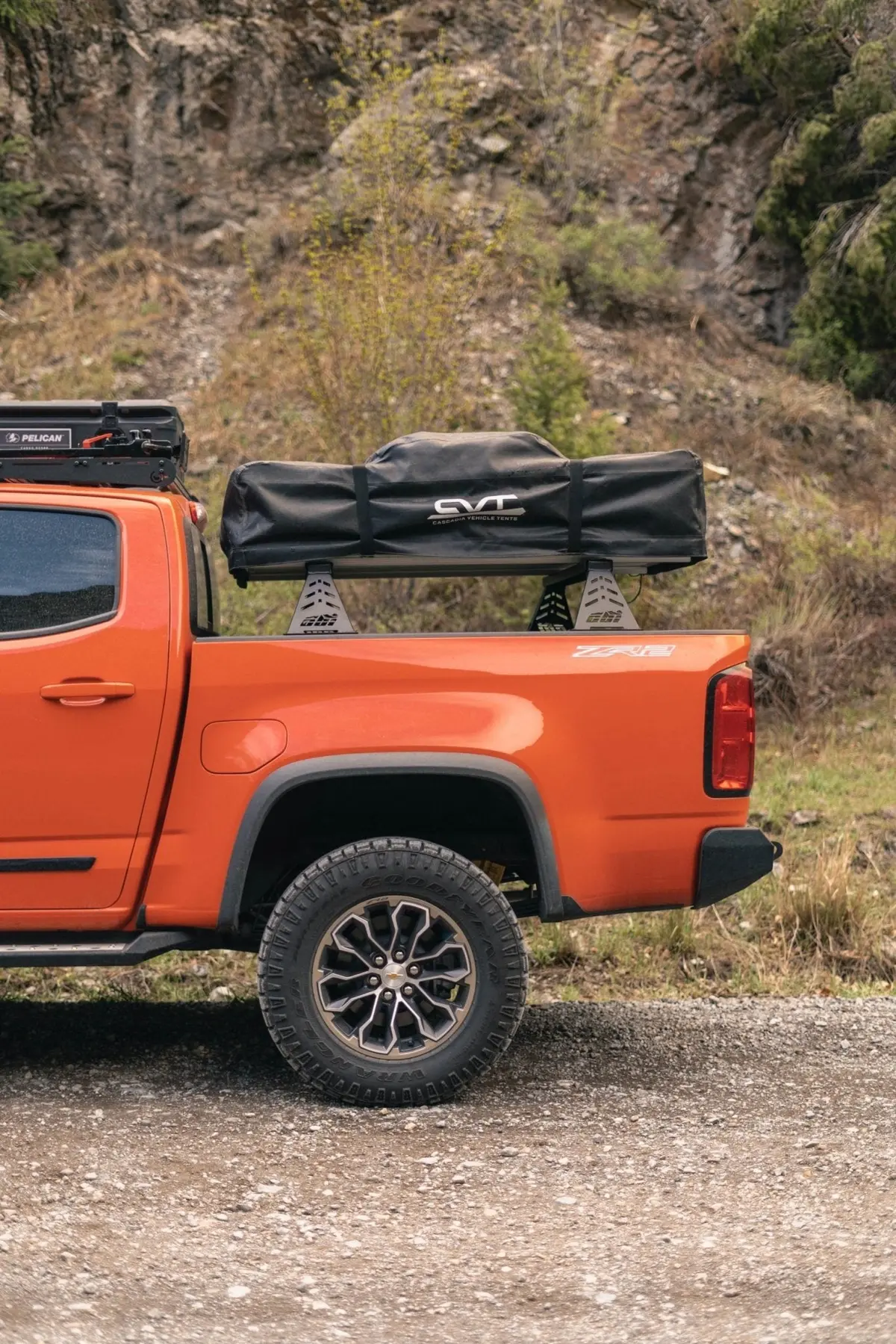 Prinsu Overland Bed Cross Bars For 2003-2023 Chevy Colorado / Gmc Canyon (No Drill) 2