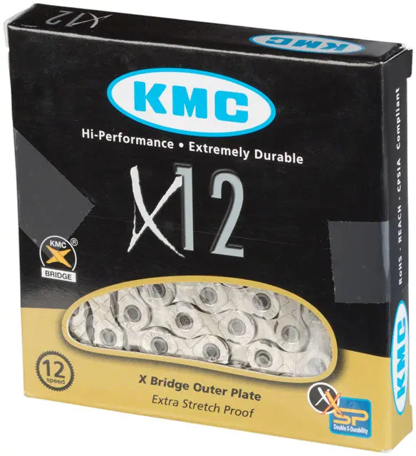 Kmc X12 Chain - 12-Speed, 126 Links, Silver 2