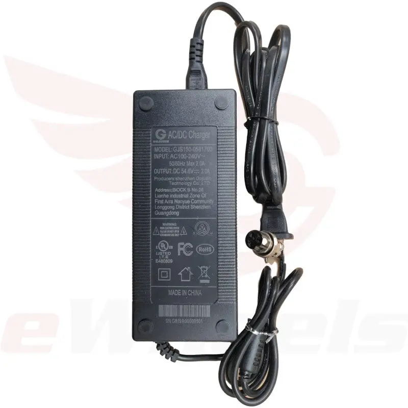 54.6V/2A Charger. Gx16-3 Pin 1