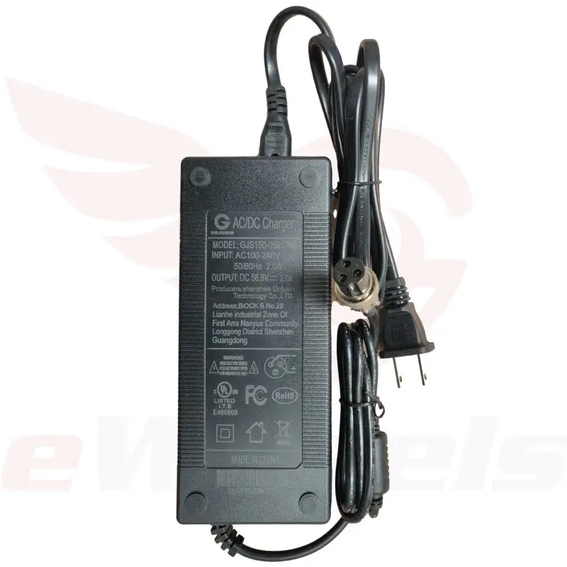 58.8V/2A Charger. Gx16-3 Pin 1