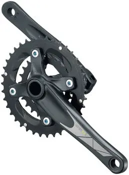 Samox Taf26 Crankset - 175Mm, 9-Speed, 36/22T, 104/64 Bcd, 24Mm Crmo Crank Spindle, Black 1