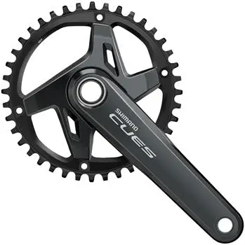 Shimano Cues Fc-U8000-1 Crankset - 175Mm, 9/10/11-Speed, 40T, Asymmetric 96 Bcd, Hollowtech Ii, Black 1