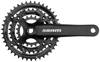 Sram S-600 Crankset - 175Mm, 8-Speed, 42/32/22T, 104/64 Bcd, Square Taper Jis Spindle Interface, Black 1