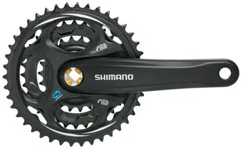 Shimano Altus Fc-M311 Crankset - 170Mm, 7/8-Speed, 48/38/28T, Riveted, Square Taper Jis Spindle Interface, Black 1