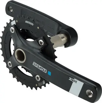 Sr Suntour Xcm-Ax Crankset - 175Mm, 10-Speed, 36/22T, 104/64 Bcd, Hollowtech Ii Spindle Interface, Black 1