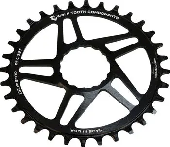 Wolf Tooth Direct Mount Chainring - 32T, Raceface/Easton Cinch Direct Mount, Drop-Stop, For Boost Cranks, 3Mm Offset, Black 1