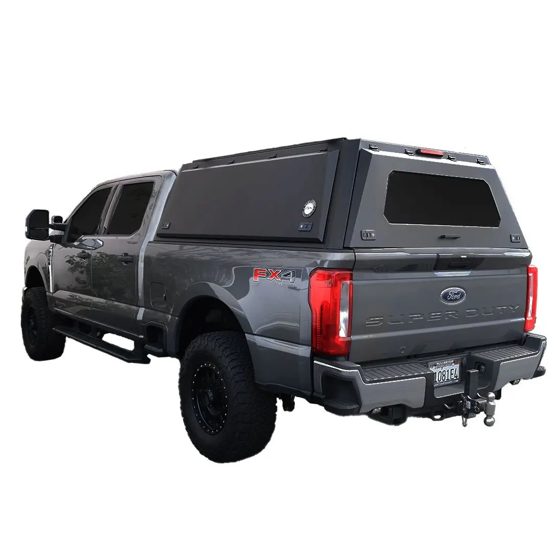 Ovs Expedition Stainless Steel Bed Cap With Wing Doors For 2023-2026 Ford F-250 & F-350 1