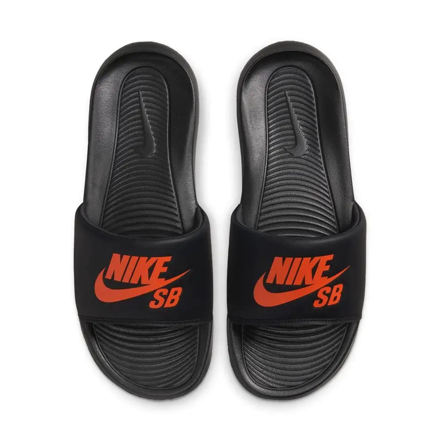 Nike Sb Victori Slide - Black/Orange 1