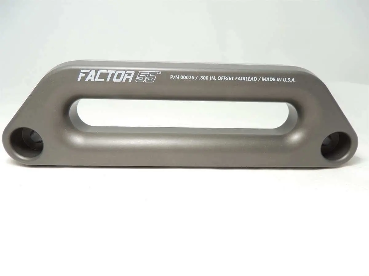 Factor 55 00026 Hawse Fairlead - For Truck/Jeep Applications, Anodized Gray 1