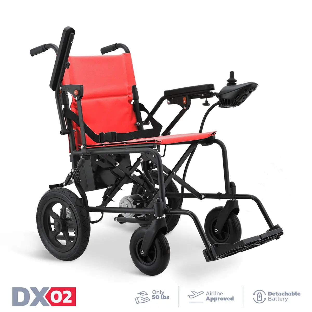 Rubicon Dx02 - Affordable, Lightweight & Powerful Electric Wheelchair With Dual Motors & 12-Mile Range | Foldable, Airline-Approved For Travel 1