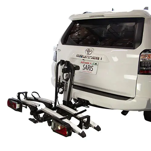 Saris Door County 2-Bike Motorized Hitch Rack, Electric Lift, Easy Tilt & Electric Rear Lights 1