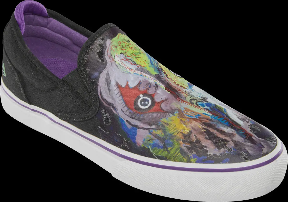 Emerica Wino G6 Slip-On Shoe X Dinosaur Jr. (Black/Purple) 1