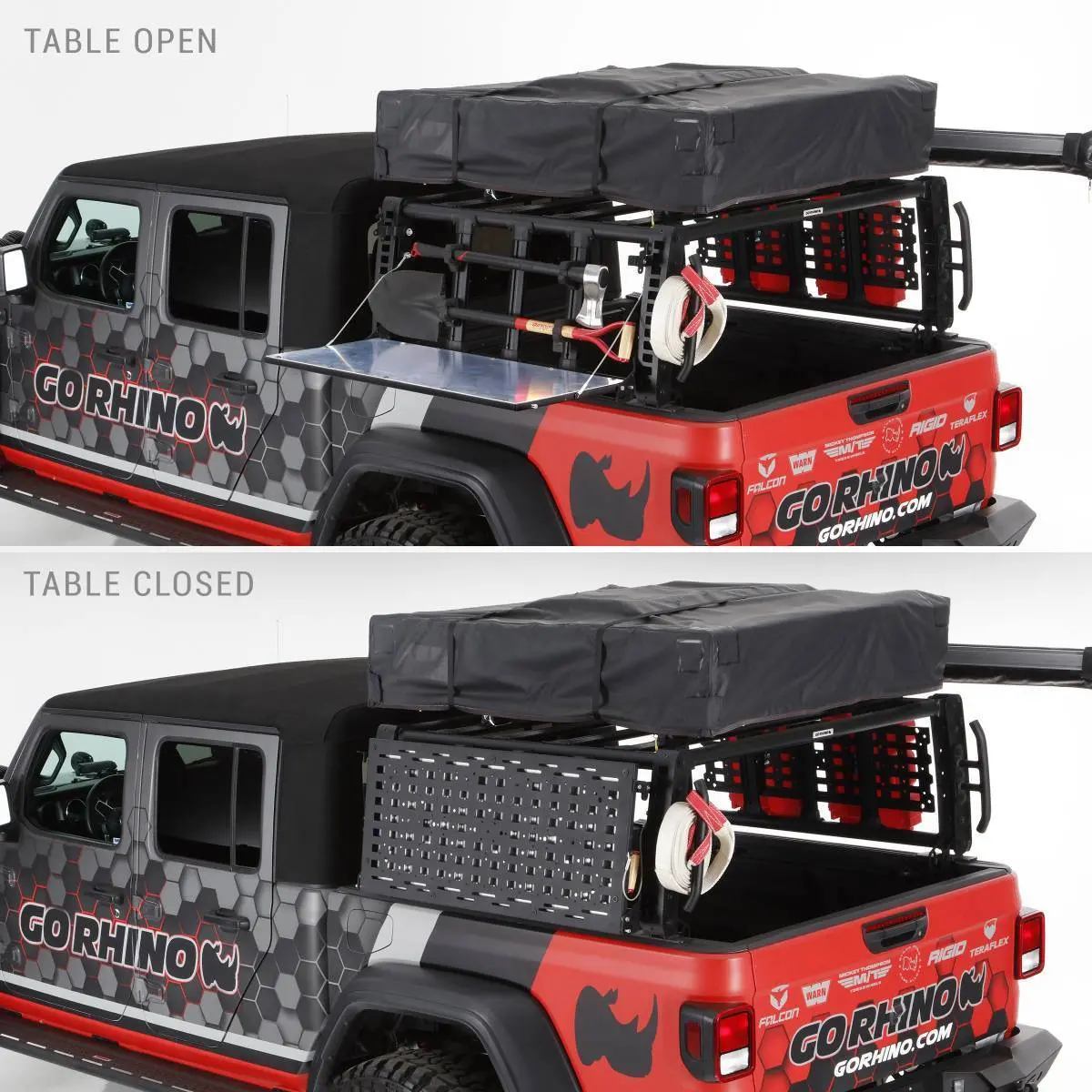 Go Rhino Xrs Overland Bed Rack & Srm Roof Rack Accessories 4