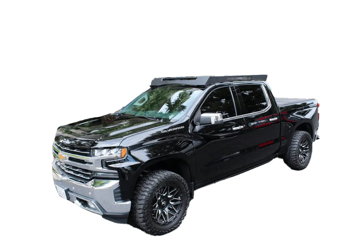 Go Rhino Ceros Low Profile Bolt On Roof Rack For 2019-2024 Chevy Silverado & Gmc Sierra 1