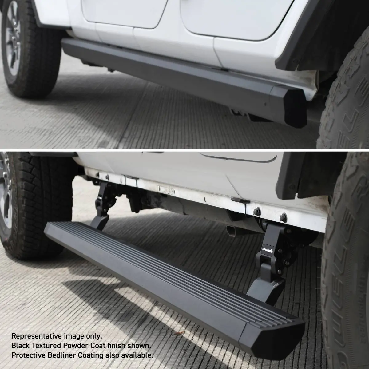 Go Rhino E1 Electri Running Boards For 2020-2024 Jeep Gladiator Jt 1