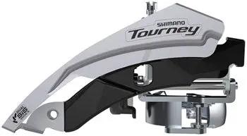 Shimano Tourney Fd-Ty601-L3 Front Derailleur - 6/7/8-Speed, Triple, Top Swing, Dual Pull, 31.8/34.9Mm, 63-66° Chainstay Angle, 20T Cap. 1