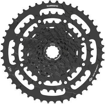 Shimano Cues Cs-Lg300-9 Cassette - 9-Speed, 11-46T, Linkglide, Black 1