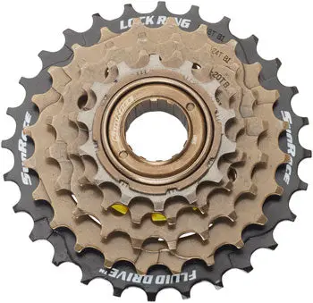 Sunrace M2a 5-Speed 14-28 Freewheel - Black/Brown 1