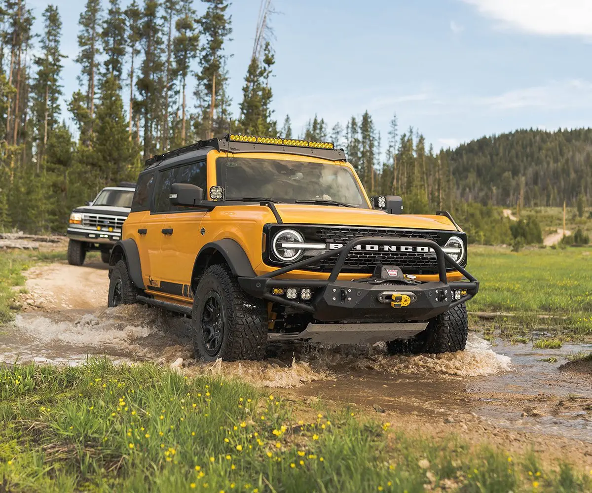 Prinsu Roof Rack For 2021-2024 Ford Bronco- Black Powder Coat 1