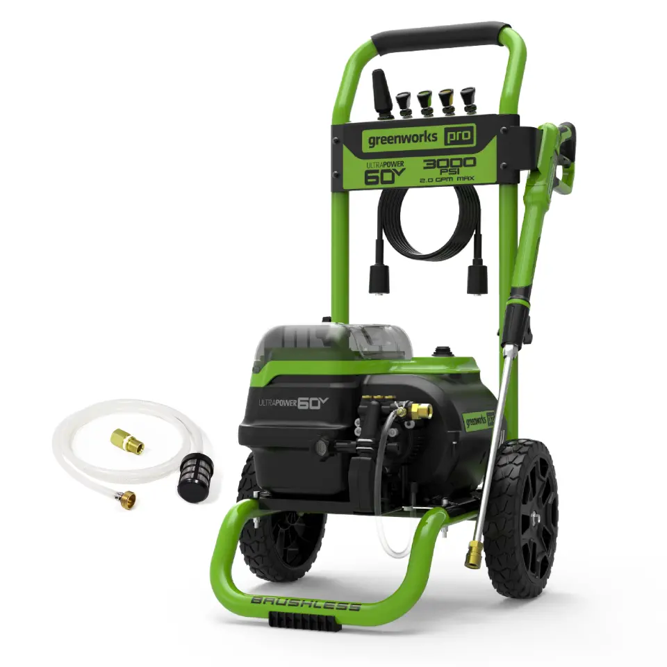 60V 3000-Psi 2.0 Gpm Electric Pressure Washer (Tool Only) 1
