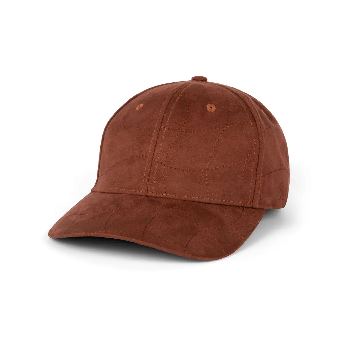 Dime Wave Quilted Full Fit Cap - Caramel 1
