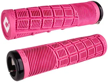 Odi Reflex V2.1 Grips - White/Pink, Lock-On 1