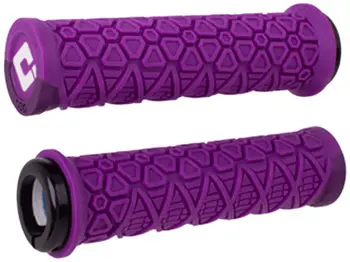 Odi Vanquish Grips - Purple/Metallic Purple, Lock-On 1
