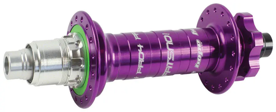 Hope Fatsno Pro 4 Rear Hub - 12 X 197Mm, 6-Bolt, Xd, Purple, 32H 1