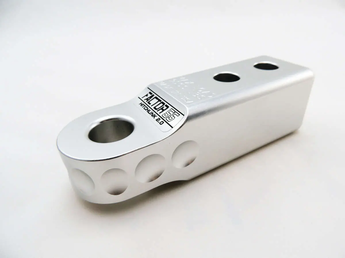 Factor 55 00020-05 Receiver D-Ring Mount - 4.75 Ton Load Rating, Silver, Sold Individually 1