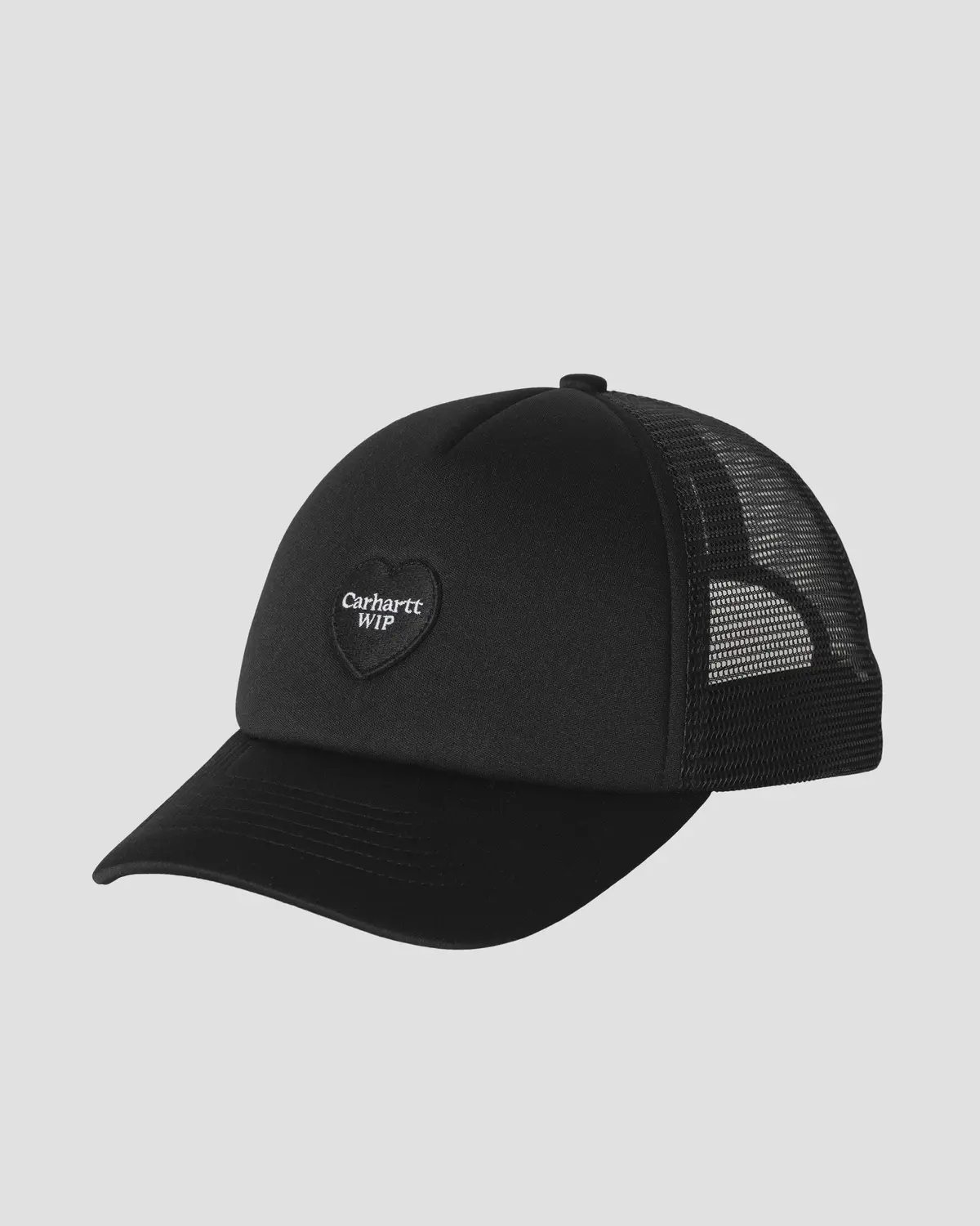 Carhartt Wip Heart Patch Trucker Cap - Black 1