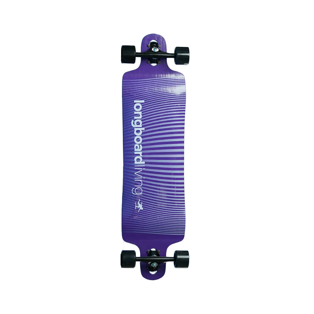 38" Longboard Living Double Drop - Purple 1