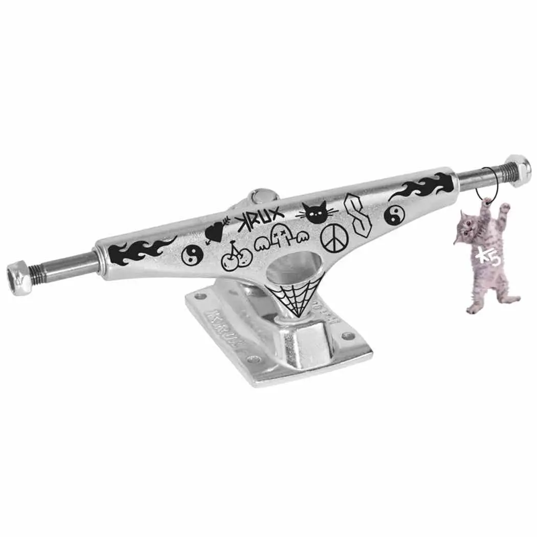 8.25” Krux Trucks K5 Silver Doodle 1