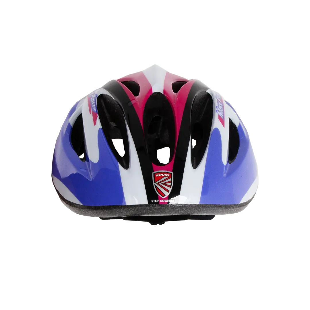 Polycarbonate Cycling Helmet, Medium,Light Weight With Adjustable Strap, White Pink 2