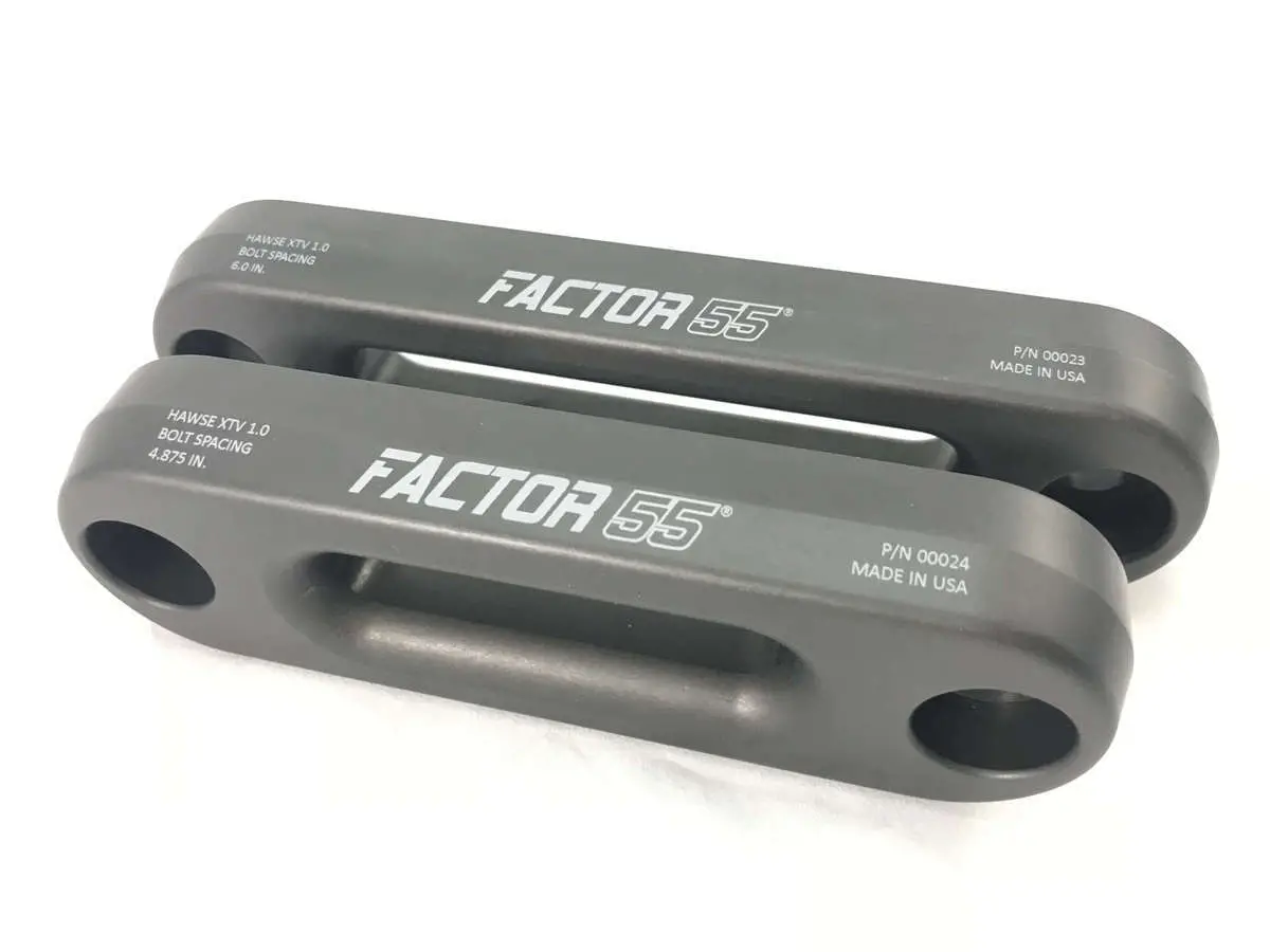 Factor 55 00023 Hawse Utv/ Atv Fairlead - 7.4 In. X 1.95 In.  Anodized Gray 1