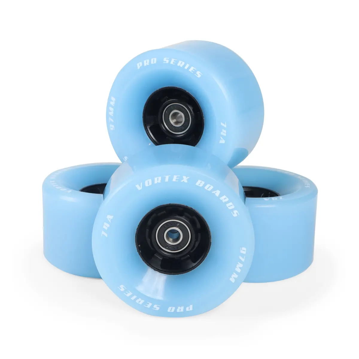 97Mm 74A Skateboard Street Glow Wheel Set 4