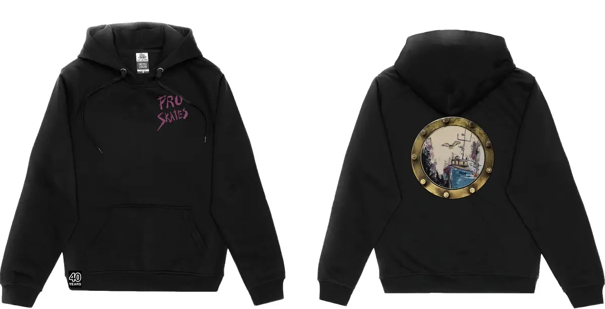 Pro Skates 40Th Josh G. Porthole Hooded Sweater - Black 1
