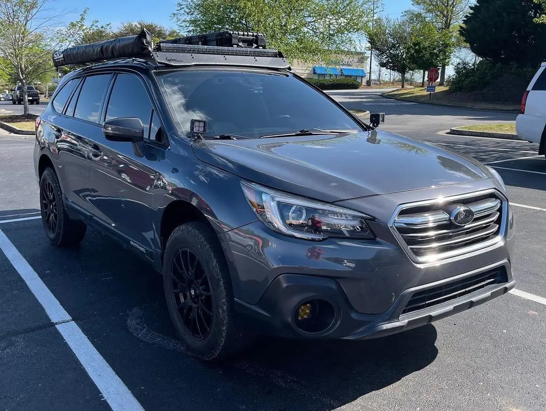 Prinsu Roof Rack For 2015-2019 Subaru Outback- Black Powder Coat 1