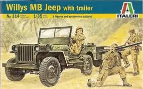 1:35 Willys Mb Jeep With Trailer 1