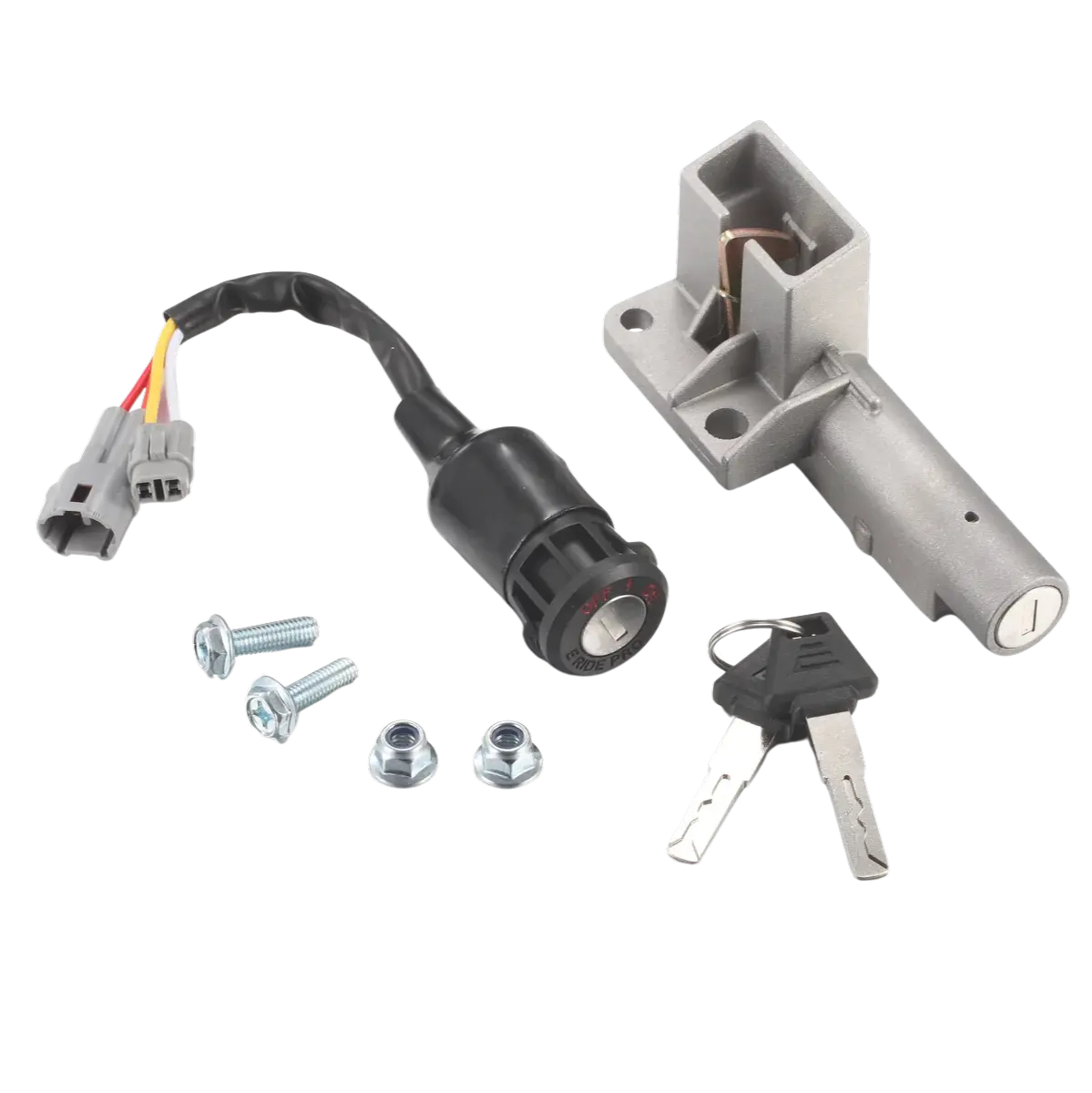 Ignition Switch Seat Lock Complete Key 2.0 (With 2 Bolts & Nuts) - E-Ride Pro 1