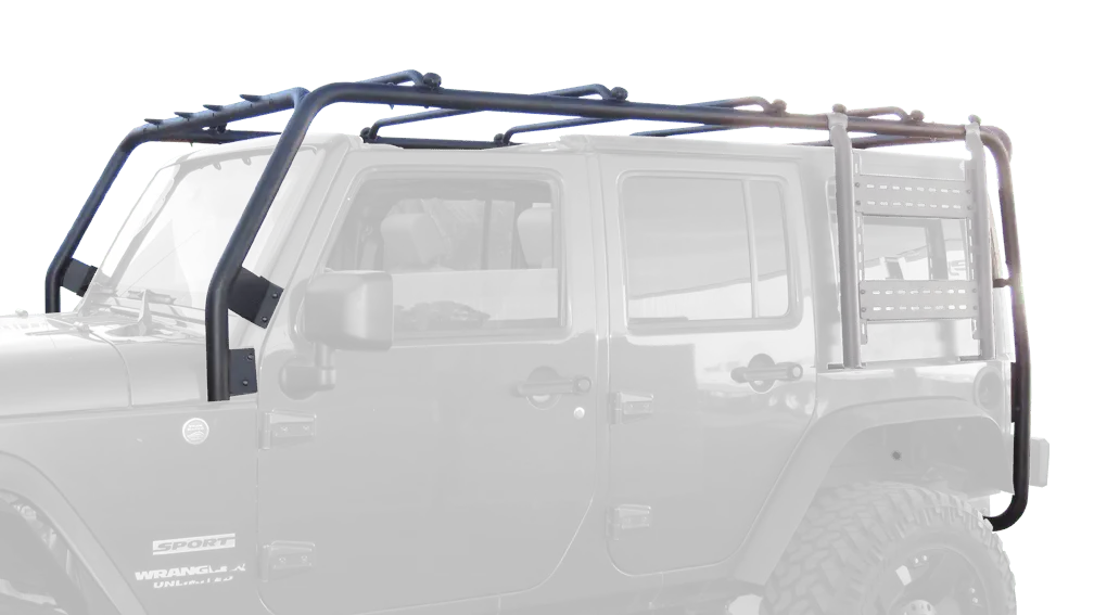 Body Armor 4X4 Bolt On Overland Cargo Roof Rack For 2007-2018 Wrangler Jk - Recon Recovery 1
